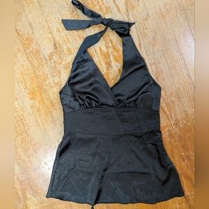 Byer California 2000's Vintage Black Satin Top